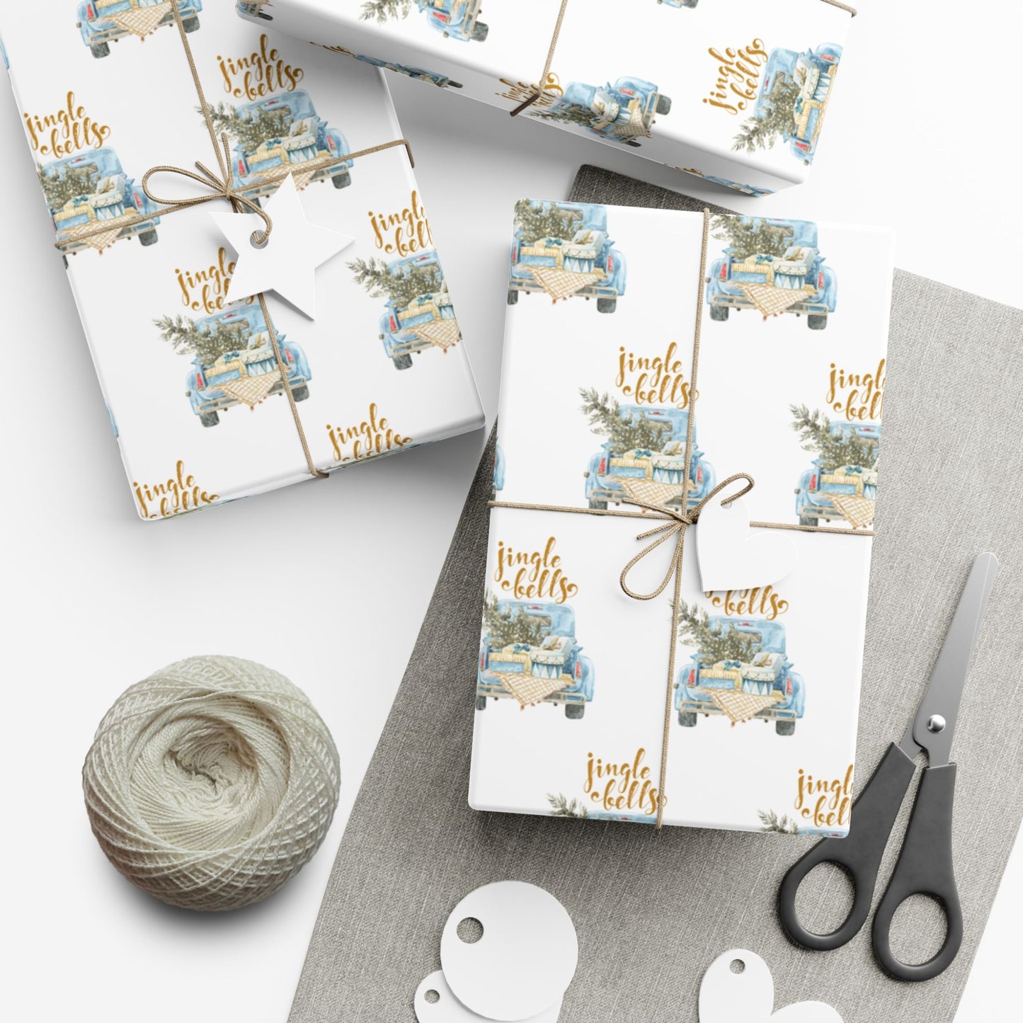 Charming Holiday Gift Wrap Papers - Rustic Style Wrapping, Seasonal Gifts, Eco-Friendly Packaging, Festive Present