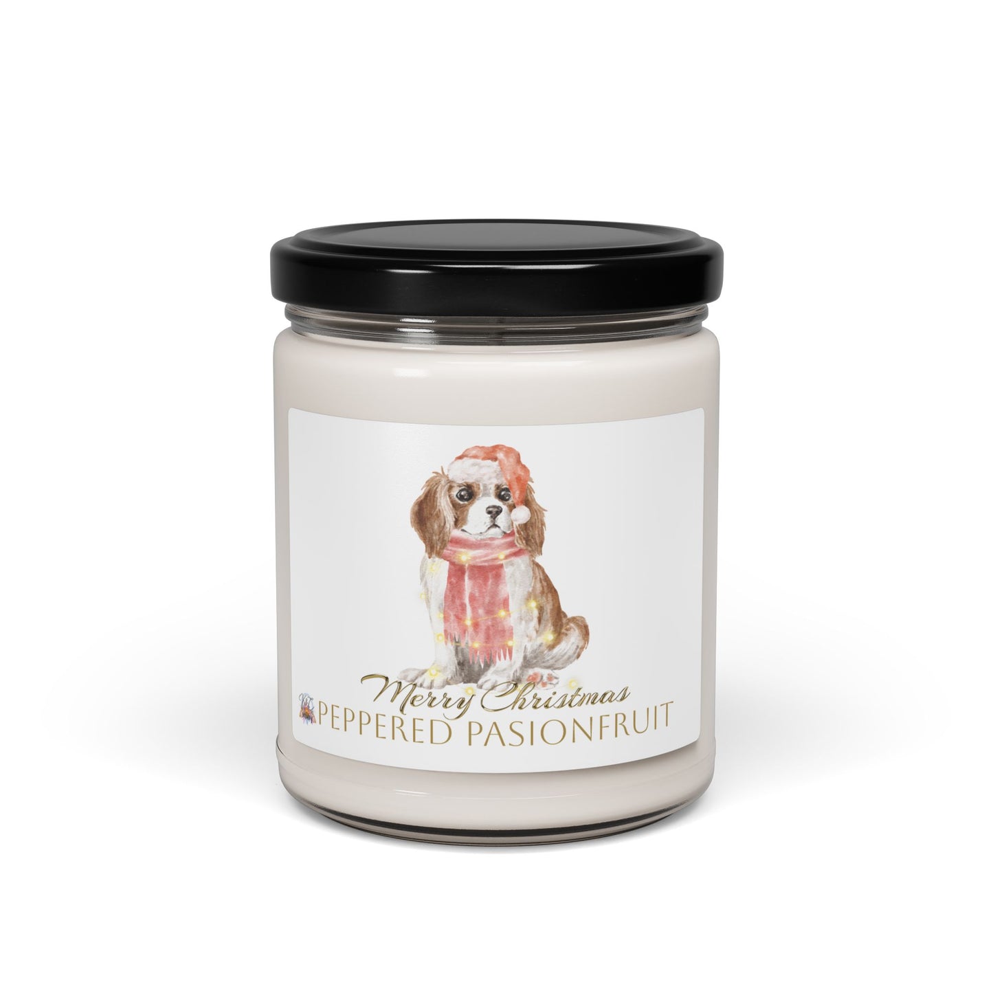 Merry Christmas Scented Soy Candle, Apple Harvest, Holiday Decor, Gift for Dog Lovers, Home Fragrance, Cozy Vibes, Festive Candle