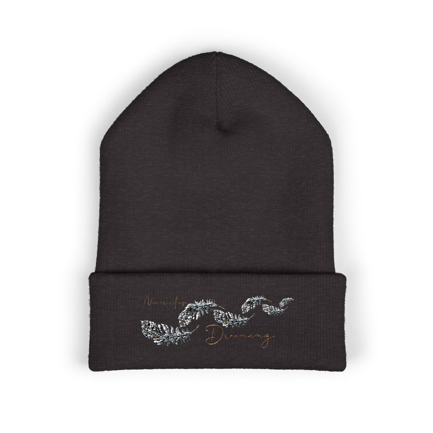 Embroidered Classic Cuffed Beanie | Warm Cozy Winter Hat | Unisex Knit Cap | Perfect Gift for Holidays, Beanie for Him, Her, Winter Fashion