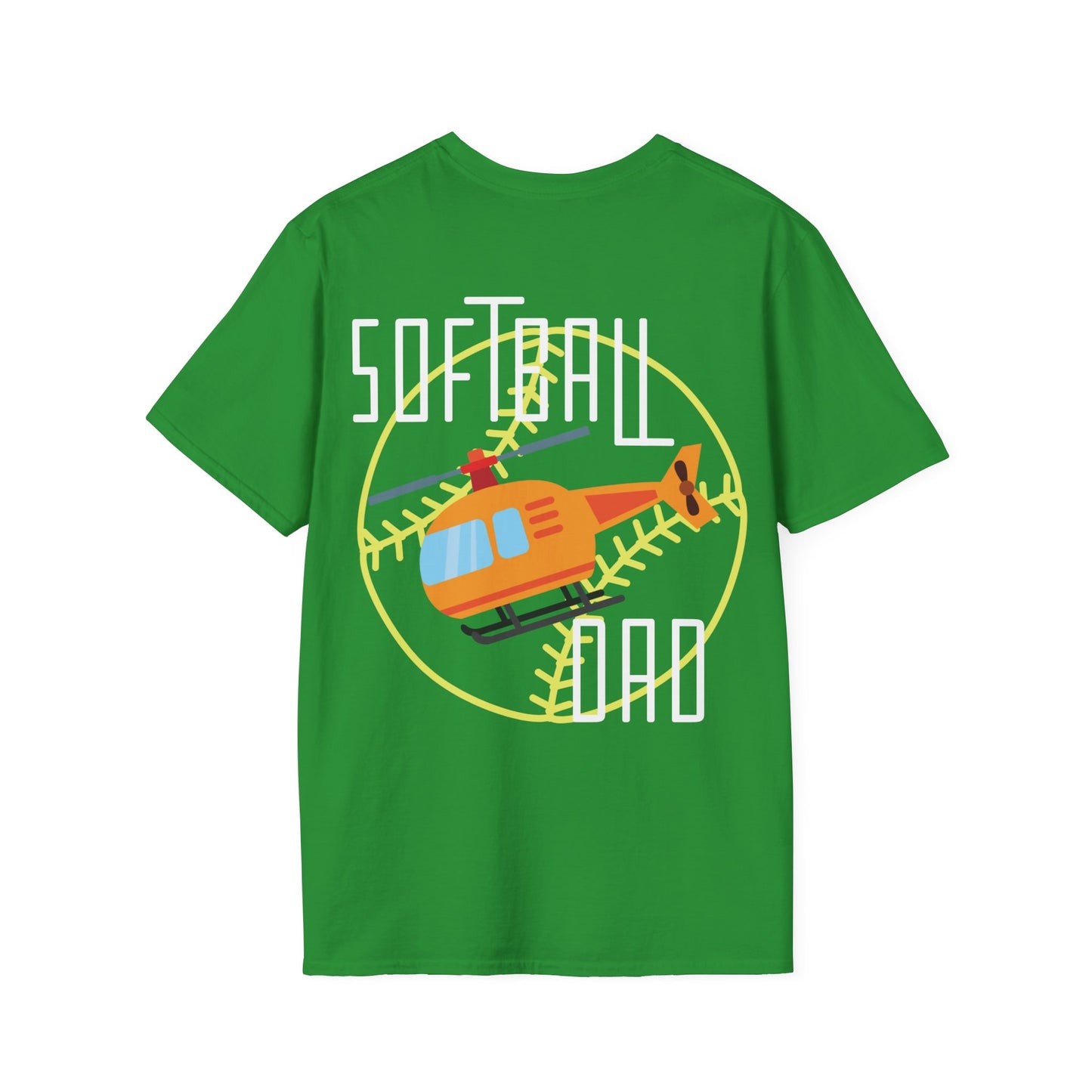 Softball Dad T-Shirt | Unisex Softstyle | Perfect for Father's Day, Softball Games, Family Gatherings, Sports Events, Gift for Dad