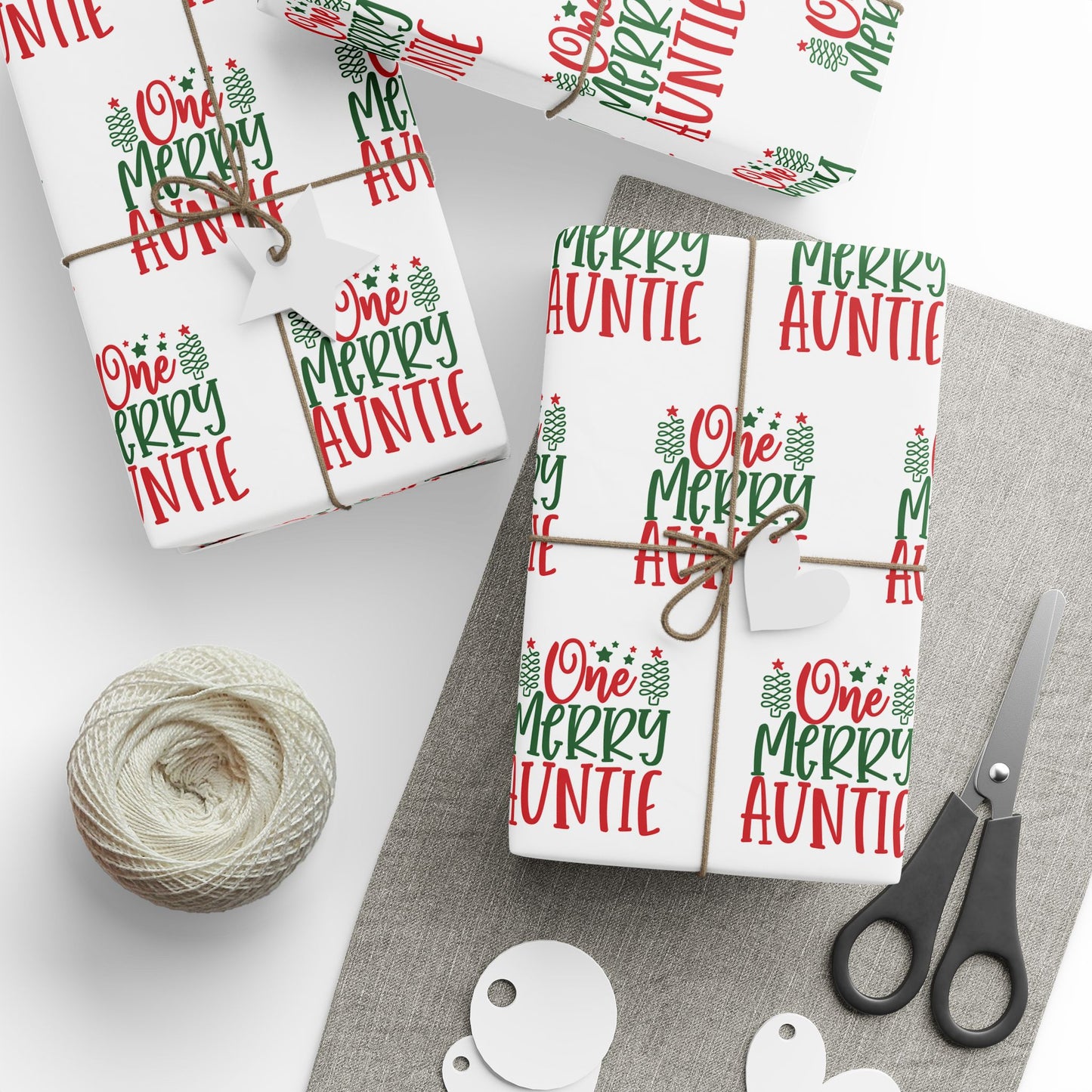 Festive Wrapping Papers for Holidays, Gift Wrapping, Christmas, Birthdays, Special Occasions, Fun Aunt Gifts