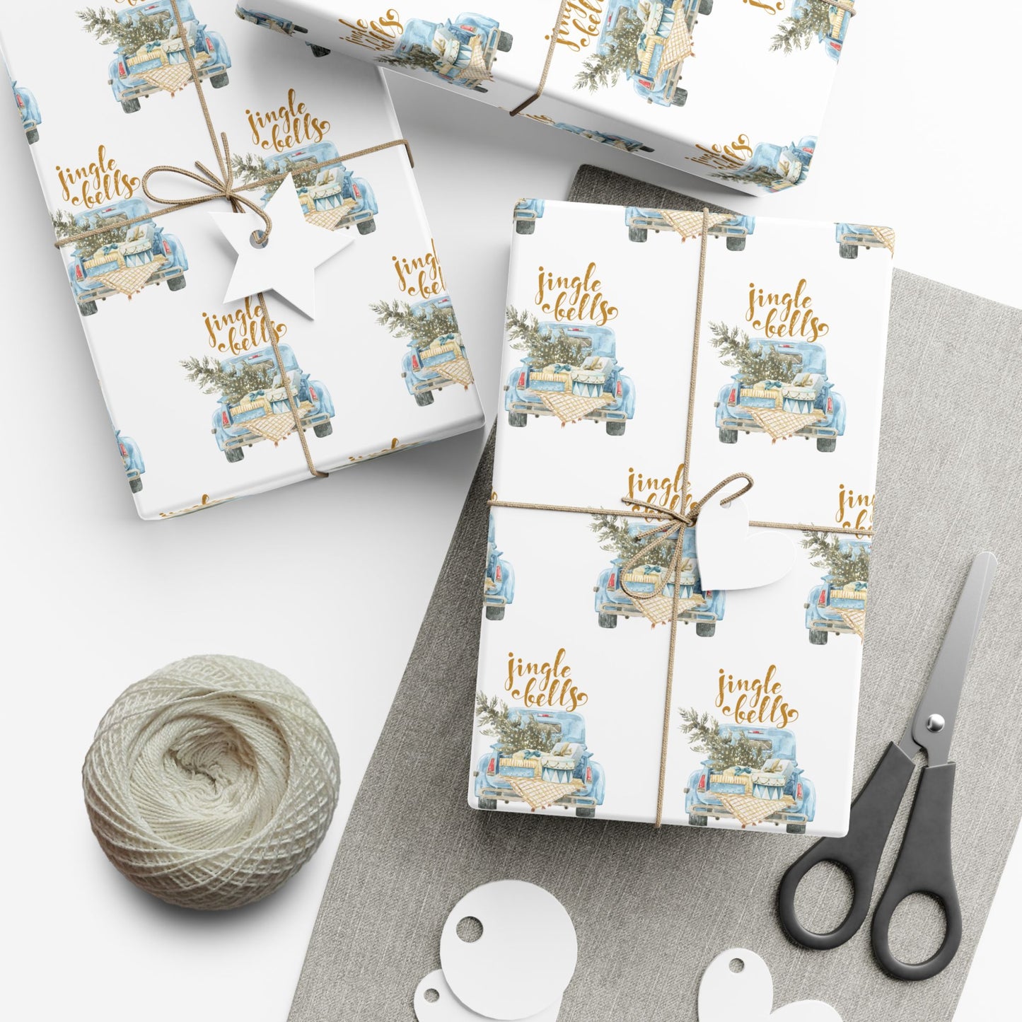 Charming Holiday Gift Wrap Papers - Rustic Style Wrapping, Seasonal Gifts, Eco-Friendly Packaging, Festive Present