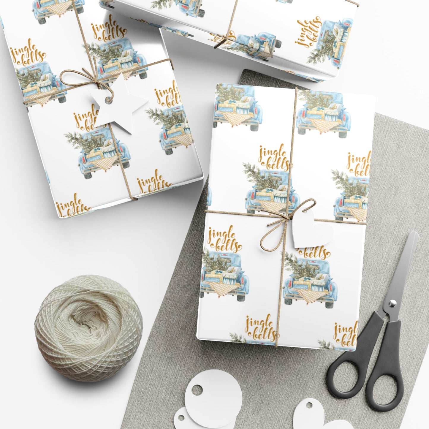 Charming Holiday Gift Wrap Papers - Rustic Style Wrapping, Seasonal Gifts, Eco-Friendly Packaging, Festive Present