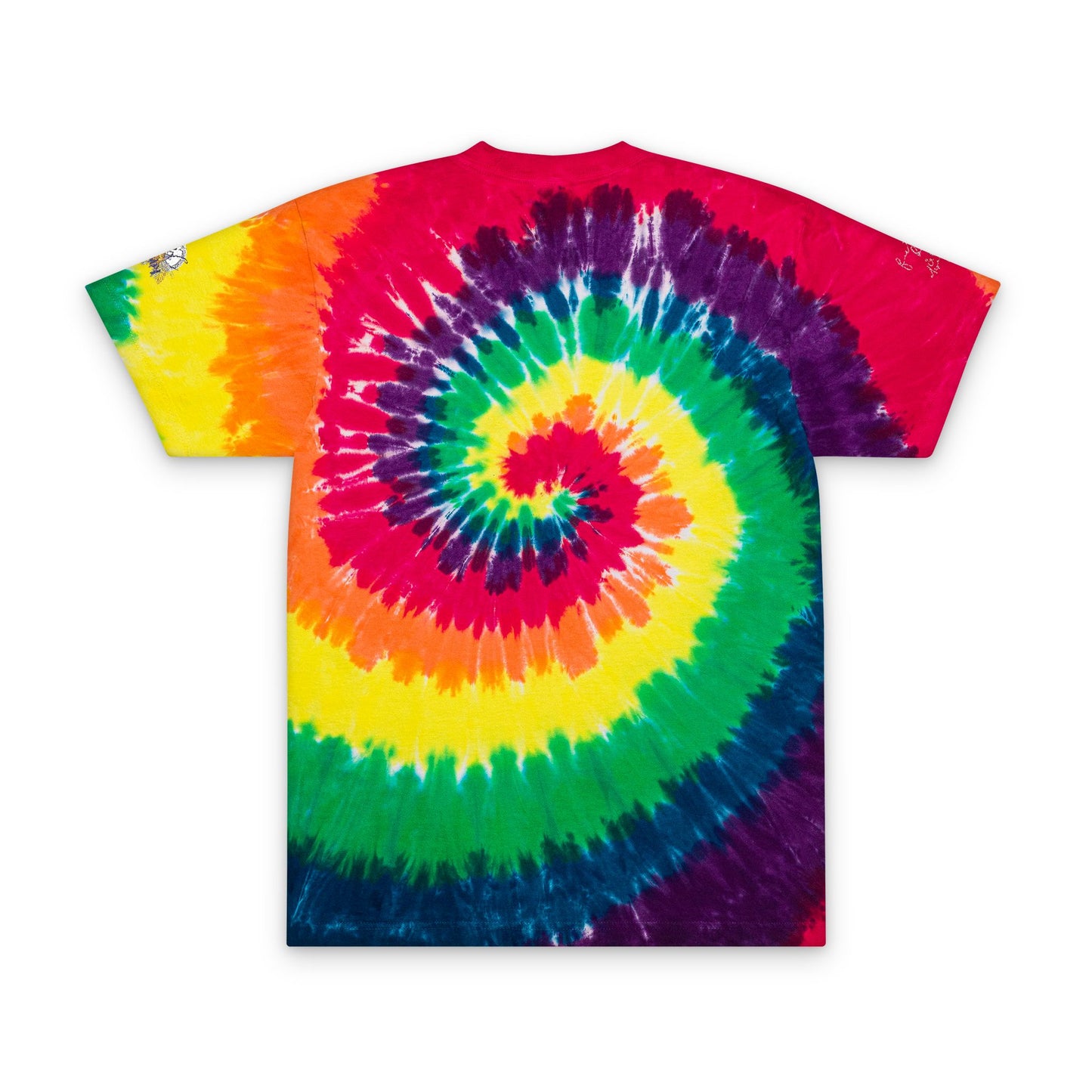 Vibrant Tie-Dye Oversized T-Shirt, Boho Chic Tee, Summer Festival Essential, Unisex Casual Wear, Colorful Embroidered Top, Gift for Friends