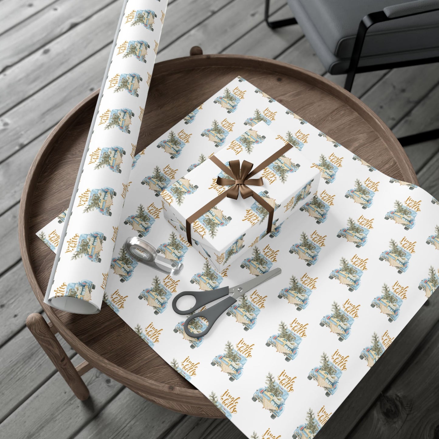 Charming Holiday Gift Wrap Papers - Rustic Style Wrapping, Seasonal Gifts, Eco-Friendly Packaging, Festive Present