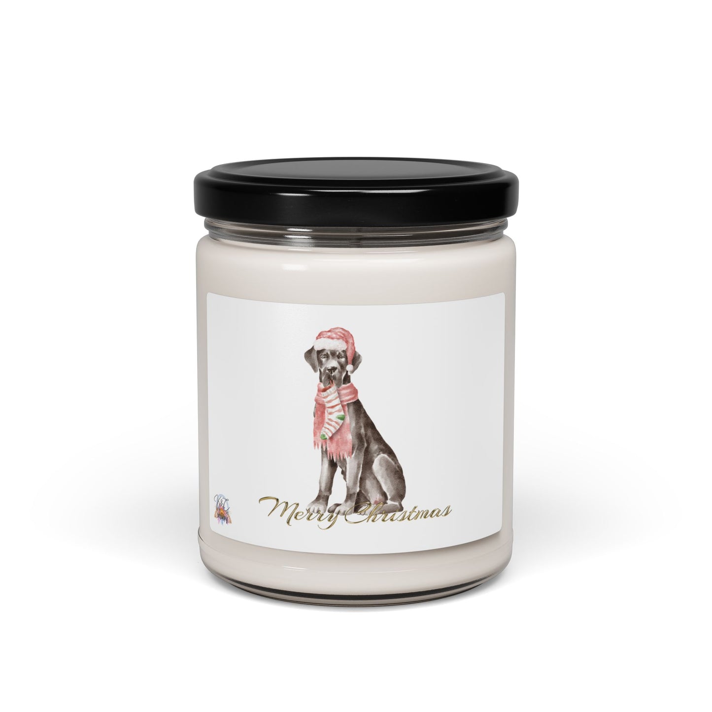 Merry Christmas Scented Soy Candle, Apple Harvest, Holiday Decor, Gift for Dog Lovers, Home Fragrance, Cozy Vibes, Festive Candle