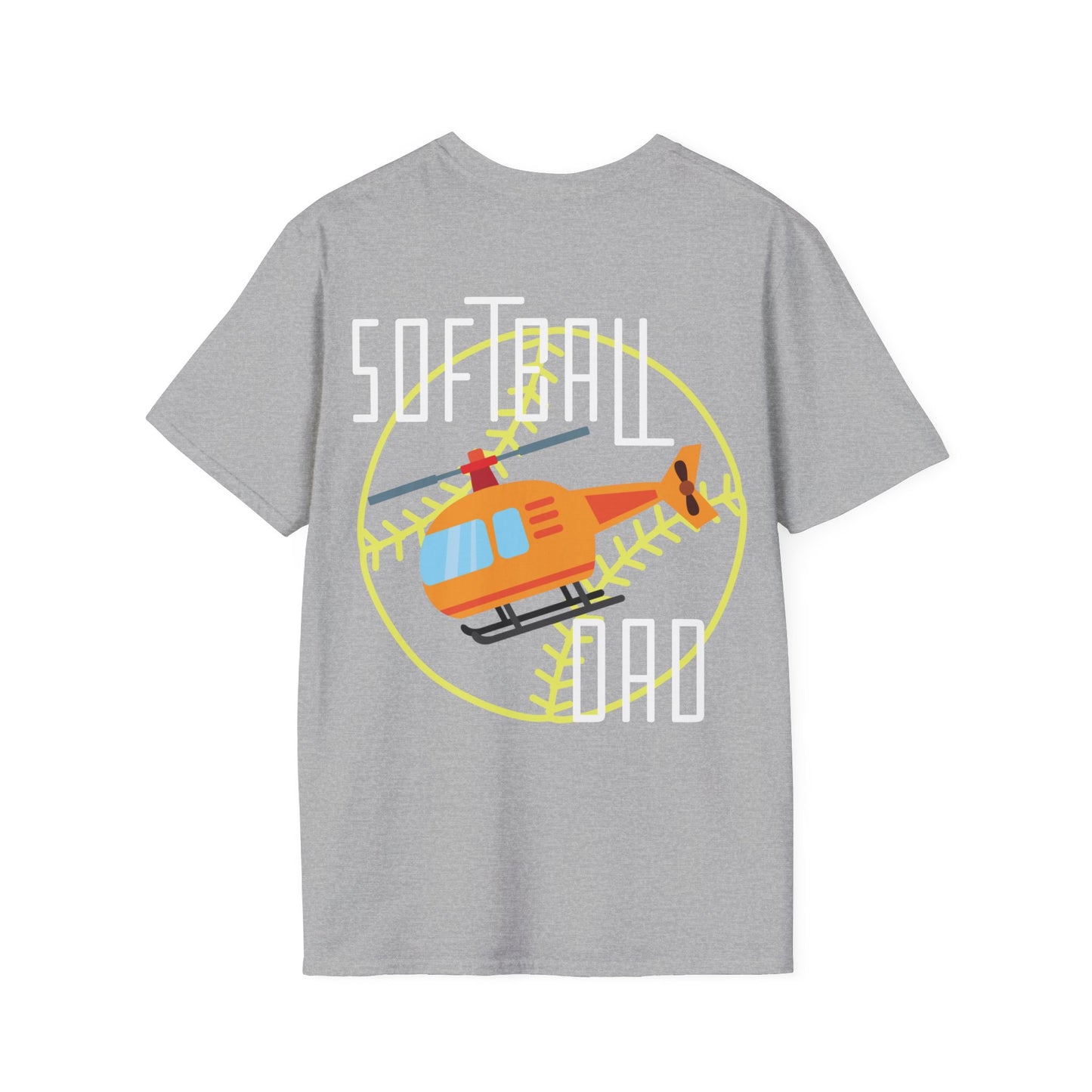 Softball Dad T-Shirt | Unisex Softstyle | Perfect for Father's Day, Softball Games, Family Gatherings, Sports Events, Gift for Dad