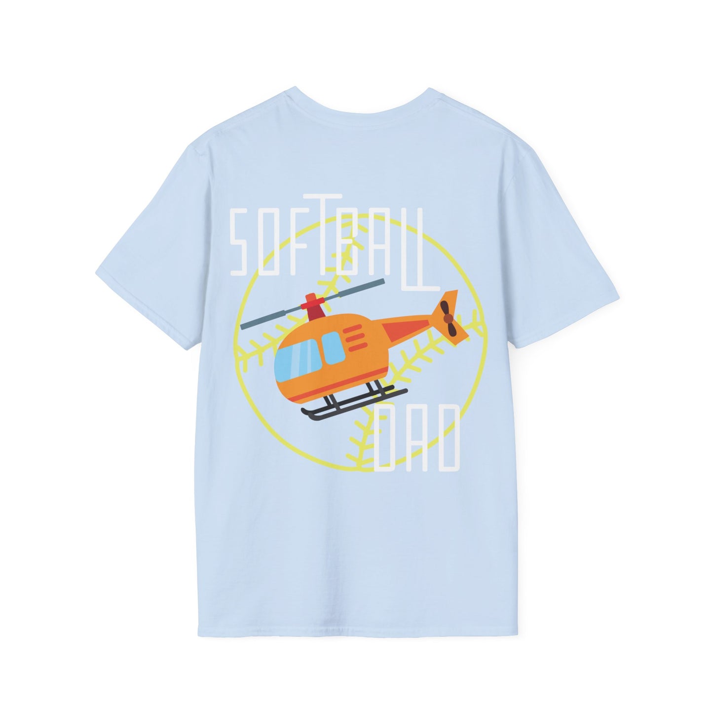 Softball Dad T-Shirt | Unisex Softstyle | Perfect for Father's Day, Softball Games, Family Gatherings, Sports Events, Gift for Dad