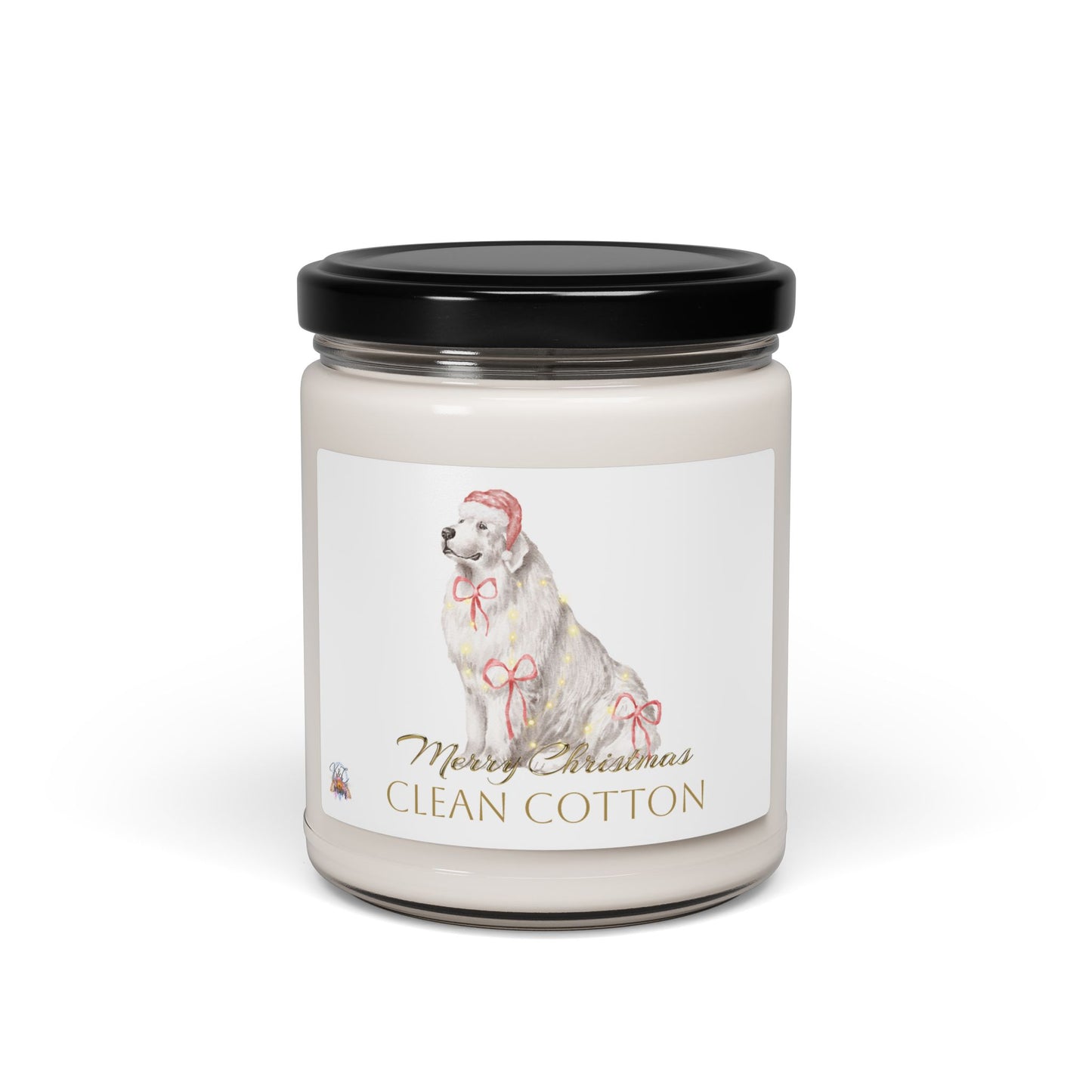 Merry Christmas Scented Soy Candle, Apple Harvest, Holiday Decor, Gift for Dog Lovers, Home Fragrance, Cozy Vibes, Festive Candle