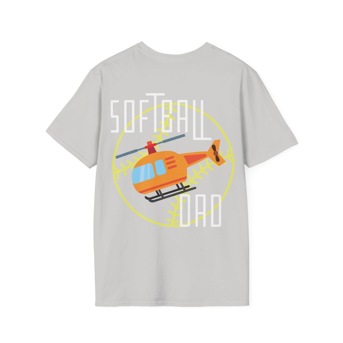 Softball Dad T-Shirt | Unisex Softstyle | Perfect for Father's Day, Softball Games, Family Gatherings, Sports Events, Gift for Dad