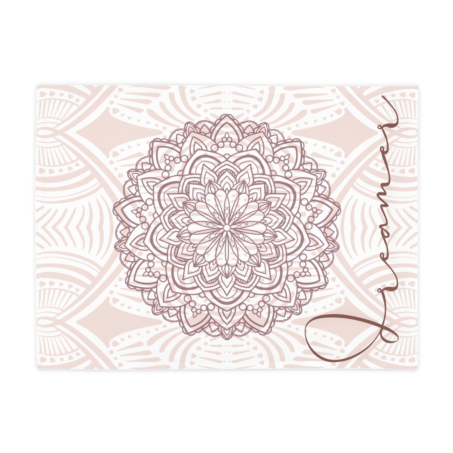 Dreamer Plush Fleece Blanket | Cozy Throw for Home Decor, Gift for Dreamers, Mandala Design, Nursery Bedding, Relaxation Essentials