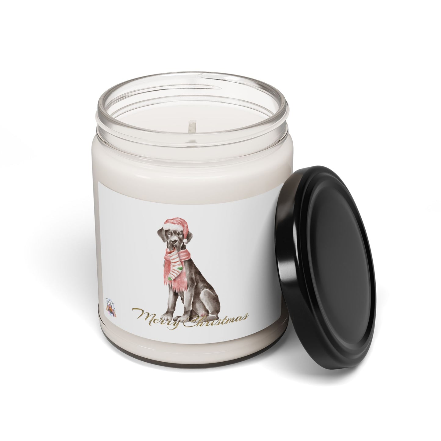 Merry Christmas Scented Soy Candle, Apple Harvest, Holiday Decor, Gift for Dog Lovers, Home Fragrance, Cozy Vibes, Festive Candle