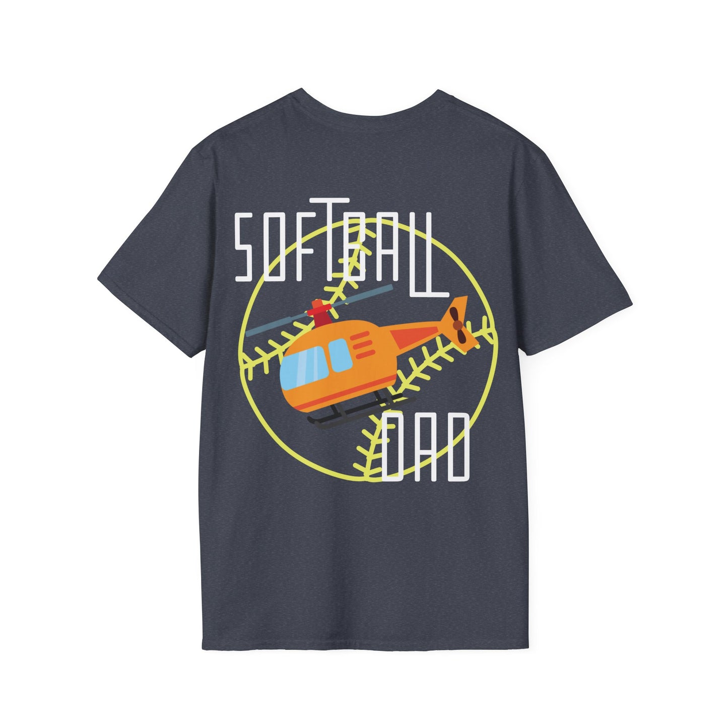 Softball Dad T-Shirt | Unisex Softstyle | Perfect for Father's Day, Softball Games, Family Gatherings, Sports Events, Gift for Dad
