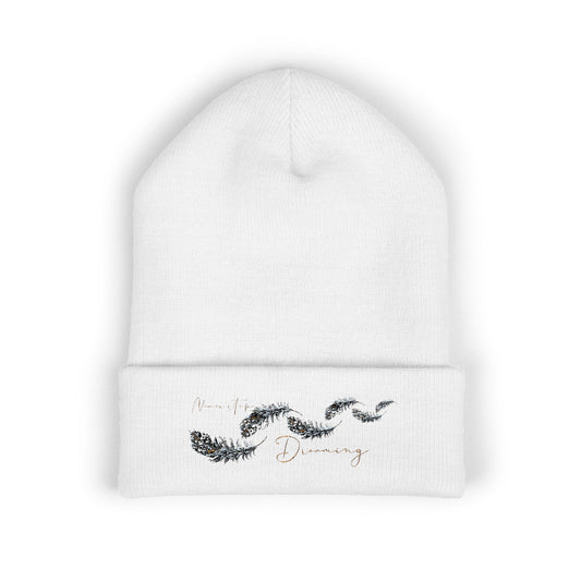 Embroidered Classic Cuffed Beanie | Warm Cozy Winter Hat | Unisex Knit Cap | Perfect Gift for Holidays, Beanie for Him, Her, Winter Fashion