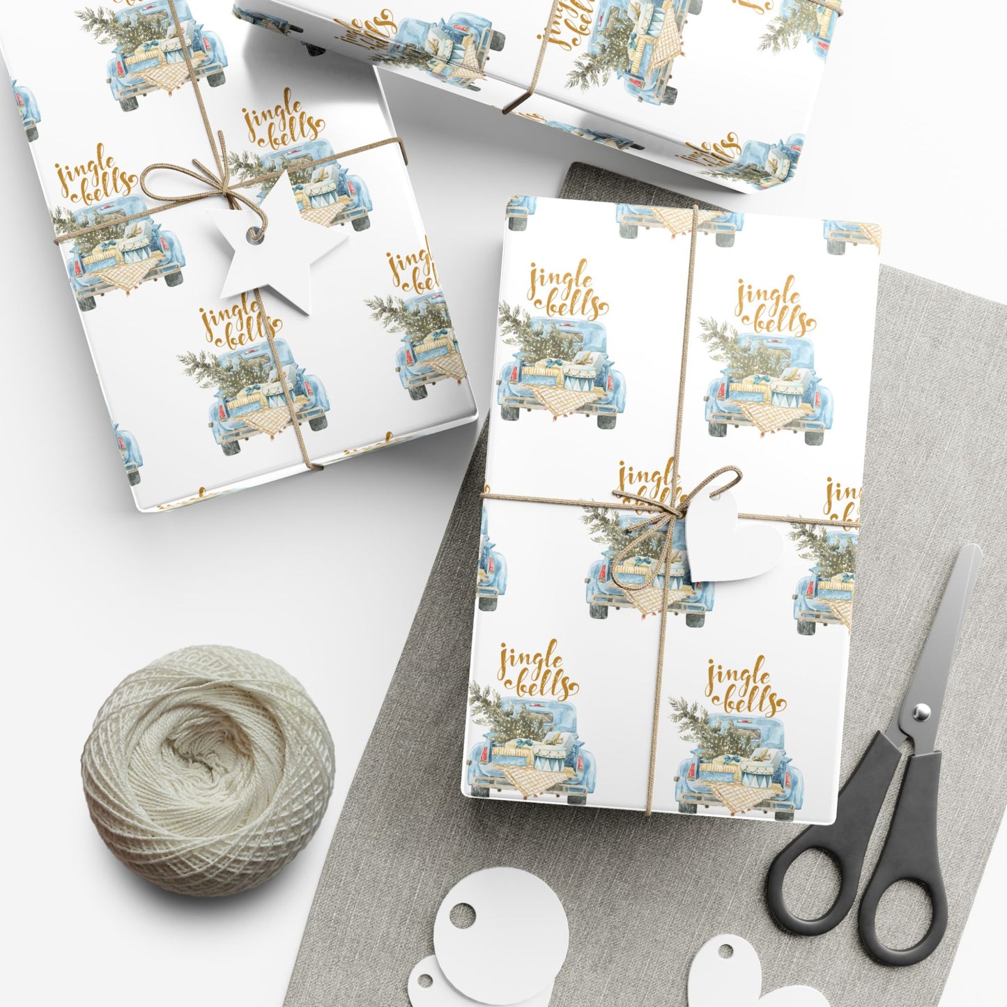 Charming Holiday Gift Wrap Papers - Rustic Style Wrapping, Seasonal Gifts, Eco-Friendly Packaging, Festive Present