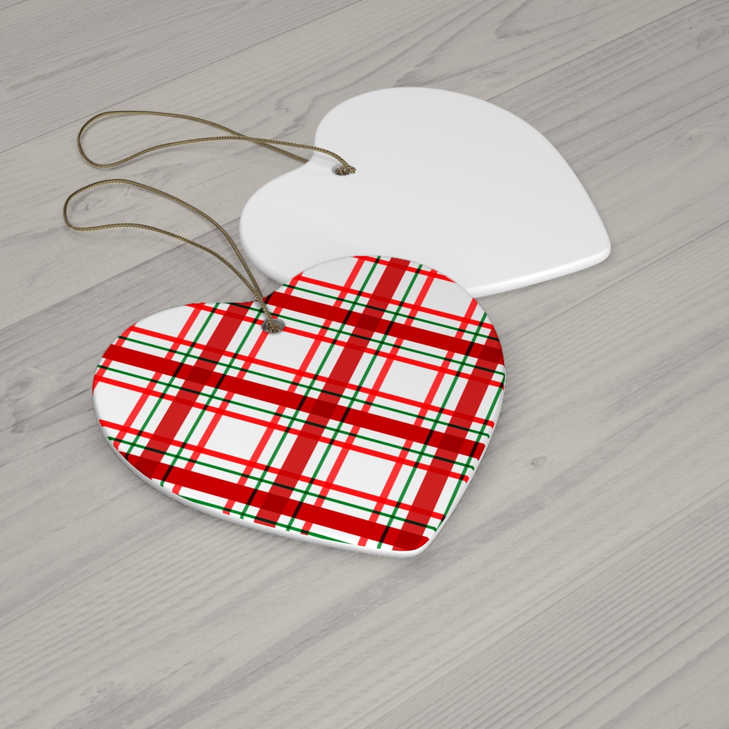 Festive Santa Ceramic Ornament - Holiday Decor, Christmas Tree Decoration, Gift for Family, 2025 Keepsake, Stained Glass Style