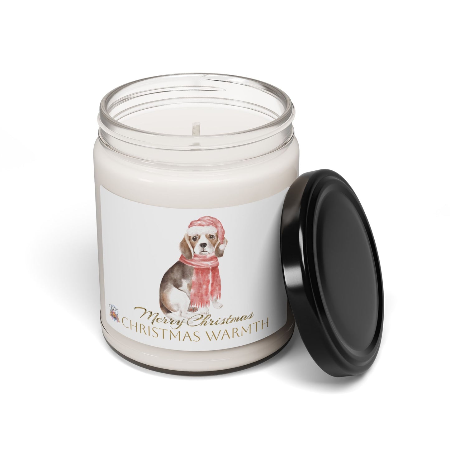 Merry Christmas Scented Soy Candle, Apple Harvest, Holiday Decor, Gift for Dog Lovers, Home Fragrance, Cozy Vibes, Festive Candle