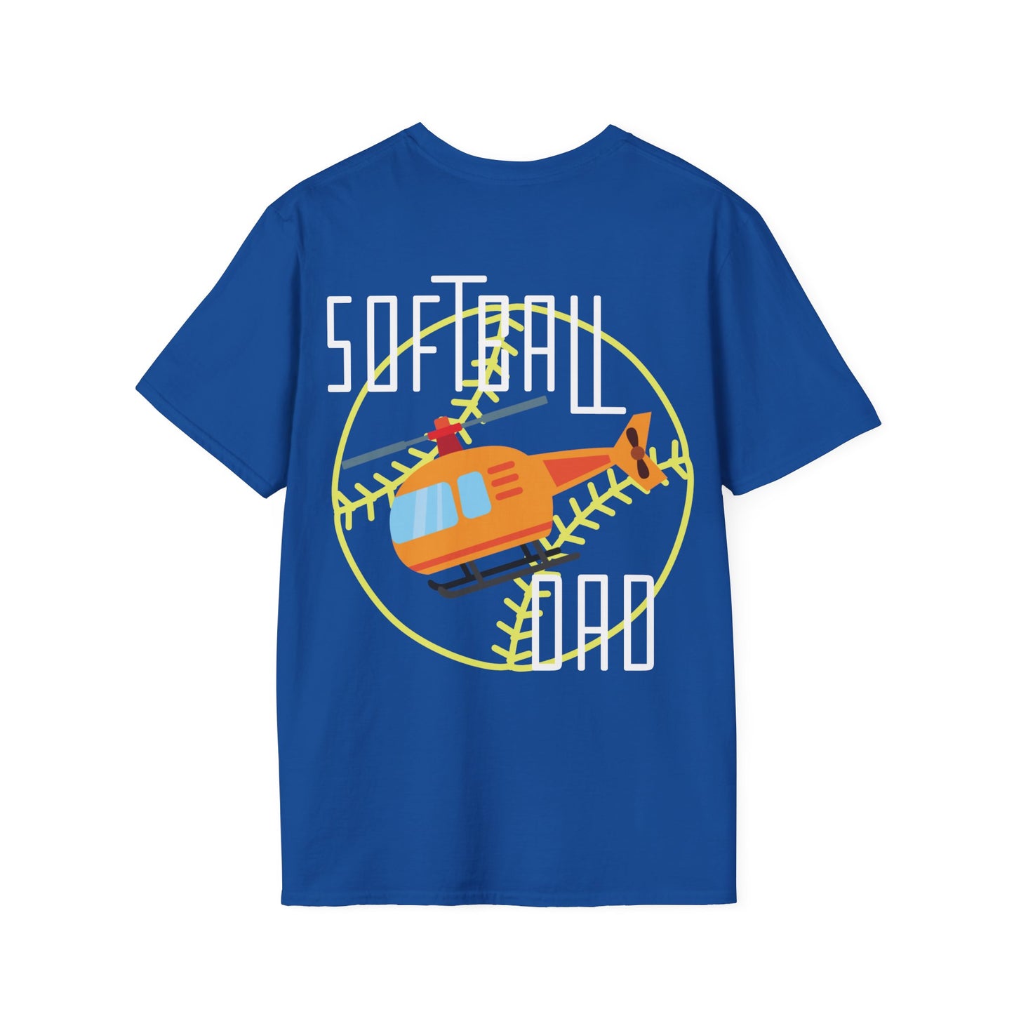 Softball Dad T-Shirt | Unisex Softstyle | Perfect for Father's Day, Softball Games, Family Gatherings, Sports Events, Gift for Dad