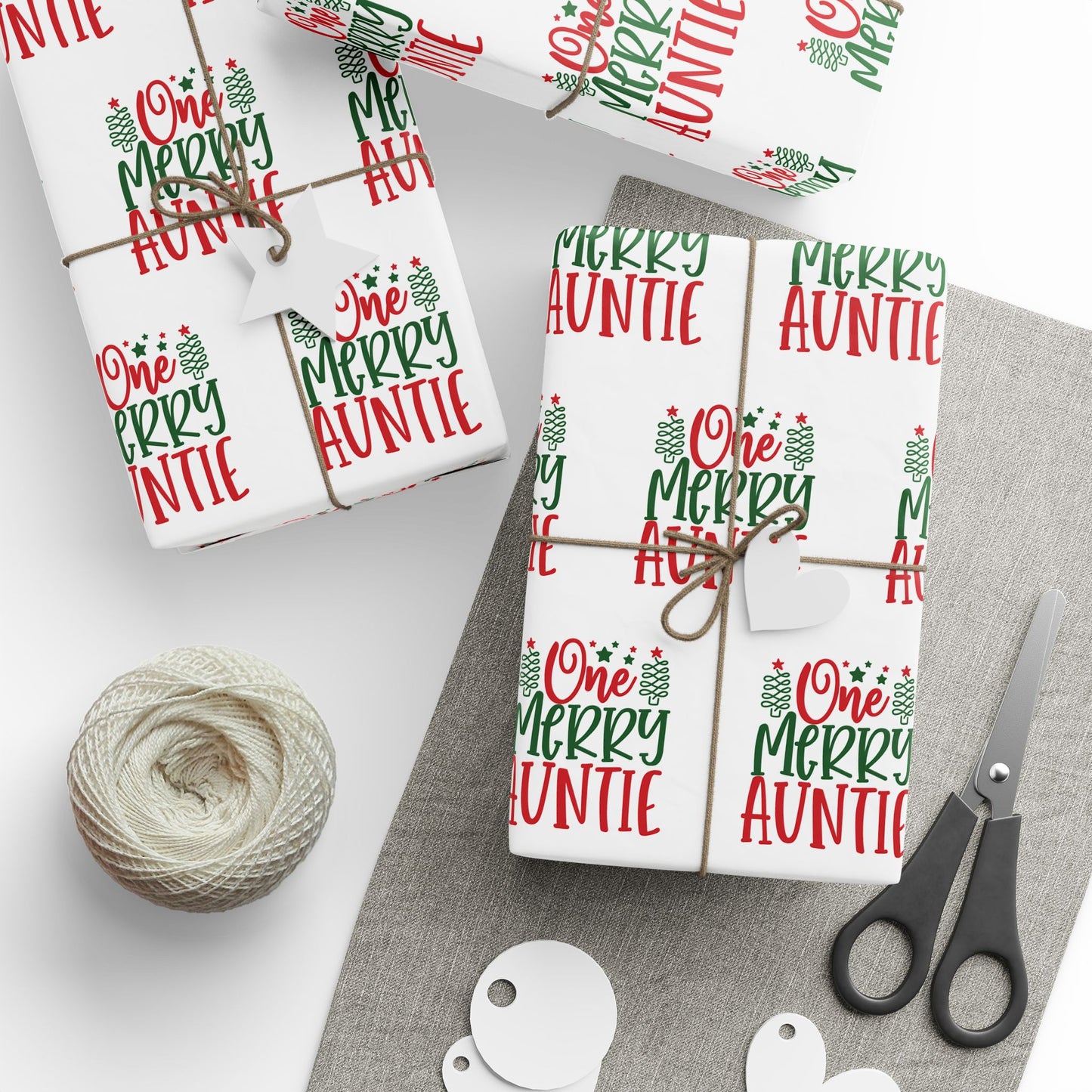 Festive Wrapping Papers for Holidays, Gift Wrapping, Christmas, Birthdays, Special Occasions, Fun Aunt Gifts